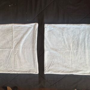 Light Blue Velvet Pillow Covers - Set of 2